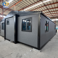 Fournisseur en gros de maisons portables de luxe à 3 chambres, 40 pieds, 20 pieds, mobiles, pliables, extensibles, préfabriquées, en conteneurs, avec panneaux sandwich