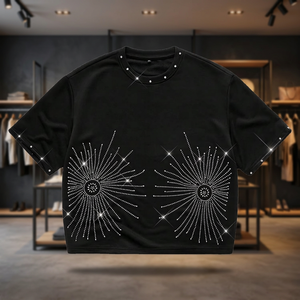 เสื้อยืดเจอร์ซีย์ลำลองผู้ชายแบบใหม่ น้ำหนัก 210 กรัม ผ้าฝ้าย 100% ทรงหลวม แขนสั้น ไม่เป็นขุย สีพื้น - Product Image 3