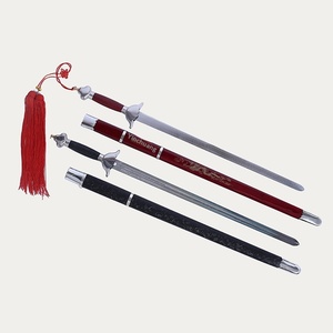Spada per Arti Marziali in Acciaio ad Alto Contenuto di Manganese, Unisex, per Allenamento, con Fodero in Legno, Spada Morbida per Tai Chi - Product Image 1