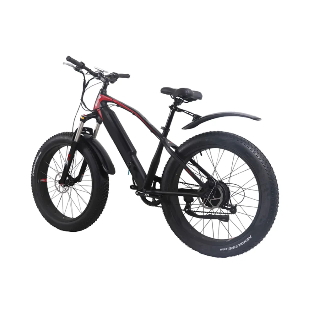 BICYSTAR חדש סגנון 48V 500W חשמלי אופניים 26 אינץ מתקפל שומן חשמלי אופניים