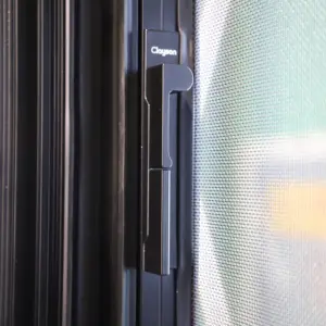 بيع رائج نافذة زجاجية انزلاقية ذات مجال رؤية واسع سهلة التنظيف مرنة انزلاقية