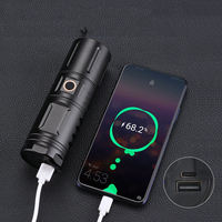 Lampe de poche LED à Zoom télescopique, lumière forte, 1500 Lumens, longue durée de vie de la batterie, charge de Type C, pour Camping en plein air, pêche, randonnée