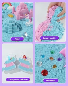 JITENG Space for Magic Sand Set, jouet éducatif non toxique, sûr et coloré, <span class=keywords><strong>ne</strong></span> colle pas aux mains - Product Image 3