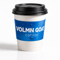 Étiquettes personnalisées pour bouteilles de café VOLMN GOAT - Autocollants en vinyle résistants à l'huile, imperméables et résistants au froid pour la marque de café et de boissons