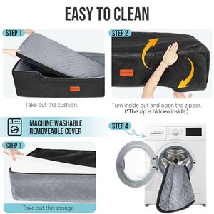 Individuell Anpassbare Haustiersitze für das Auto Großer Hundeautositz für 2 mittelgroße Hunde unter 100 lbs Waschbares Hundebett Abnehmbare Sitzerhöhung für Haustiere - Product Image 6