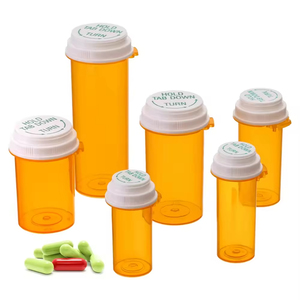 Bán buôn tùy chỉnh tốt nhất 30dr 120ml <span class=keywords><strong>Pill</strong></span> y tế lọ chai rõ ràng con kháng đảo ngược nắp lọ thuốc chai - Product Image 5