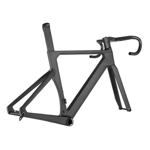 Kit Cadre Gravel Carbone 700C BXT - Tous Câbles Internes - Complet Avec Fourche Et Cintre