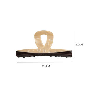 दूध चाय कॉफी रंग मिलान एक्रिलिक एसिटिक एसिड शार्क हड़पने वाली लड़की सुंदर बालों के सामान को महिलाओं के लिए - Product Image 6