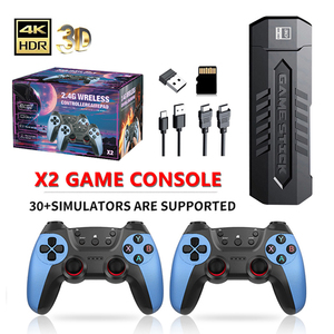 Newest X2 Blue <b>Gamepad</b> Game Stick 4K Retro Gaming Consoles TV Video Game Consoles Classic 64GB 30000 Games for Psp/Ps1 - Product Image 1