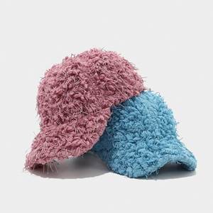 Gorras de Béisbol de Peluche de Moda, Novedad Invierno 2025, Color Sólido, Cálidas y Gruesas, Portátiles, de Seda, Promocionales - Product Image 2