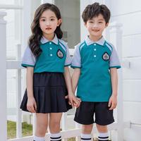 Uniforme scolaire coréen pour filles, avec logo brodé et design mignon, idéal pour la maternelle