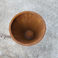 Grands pots à fleurs ronds en acier corten de 2 mm d'épaisseur pour la maison et le jardin