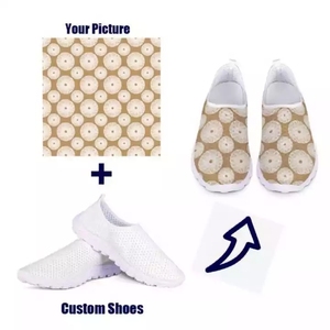 Imprimir bajo demanda Regalos promocionales Zapatos personalizados Caminar al aire libre Zapatillas de deporte de malla transpirable Zapatillas de correr personalizadas para mujeres - Product Image 5