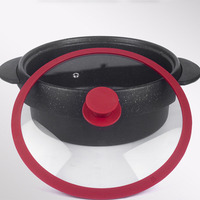 Couvercles universels modernes en silicone pour casseroles, poêles, poêles à frire, couvercles supérieurs en verre