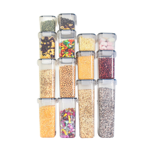 14 Pack Pasta Storage Containers For Kitchen Organization Food Canisters With Durable Lids For Pantry Organization