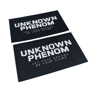 Quần áo dệt nhãn biểu tượng tùy chỉnh tự dính dệt Nhãn quần áo thẻ cho hàng may mặc - Product Image 5