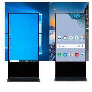 विज्ञापन मशीन एलसीडी टच स्क्रीन कियोस्क 49 इंच पोर्टेबल डिजिटल सिग्नवेज धातु विज्ञापन उपकरण दीवार - Product Image 4