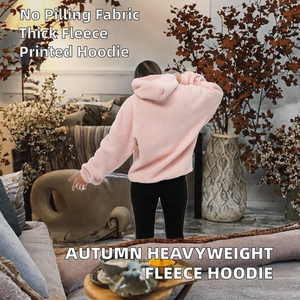 Wholesale <b>Women</b> Solid Color Cozy Sherpa <b>Hoodie</b> Oversized Long Sleeve Fuzzy Fleece Pullover Winter Warm Sweatshirt - Product Image 2