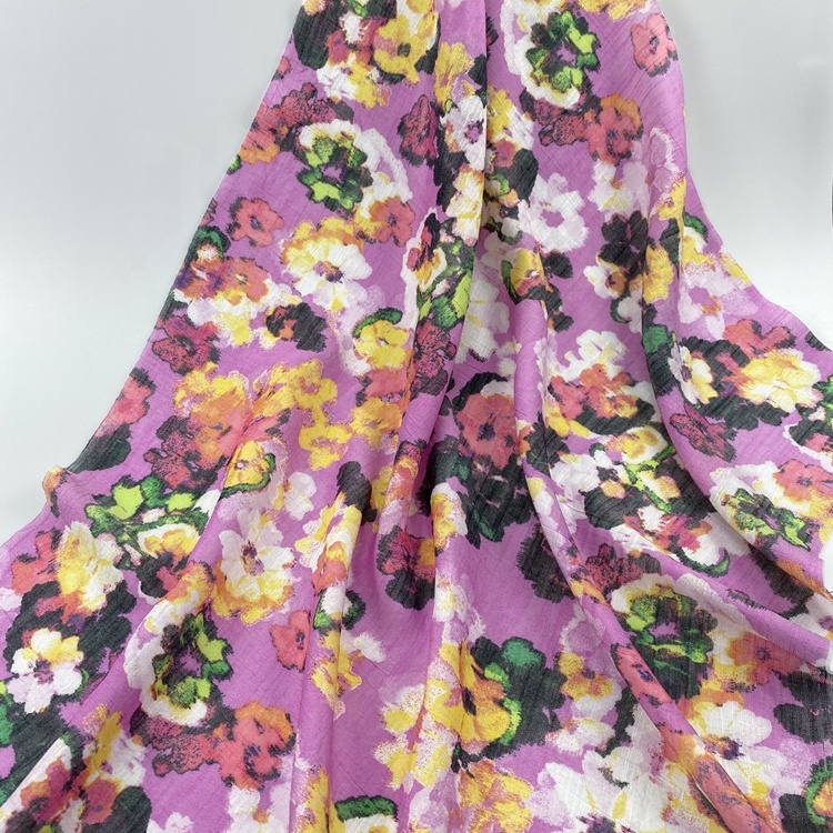 Sukun текстиль 80GSM вискоза смешанная ткань пользовательские печатных тканые вискозные ткани