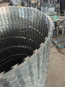 Fil de fer barbelé haute sécurité 25 kg avec fil de fer à lame croisée, galvanisé à chaud/revêtu de PVC pour clôture anti-rouille - Product Image 3