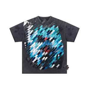 FIRST T-SHIRT ROW Nuovo Prodotto di Moda di Alta Qualità, T-shirt Retrò da Uomo con Diamanti, Abbigliamento FIRST T-Shirt ROW all'Ingrosso - Product Image 2