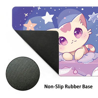 Grand tapis de souris de jeu anime par sublimation, tapis de souris de jeu personnalisé en caoutchouc écologique avec logo, tapis de bureau