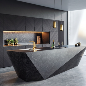 Revêtement mural flexible léger en ardoise noire écologique pour la décoration de cuisine, salle de bain et hôtel de style farmhouse - Product Image 1