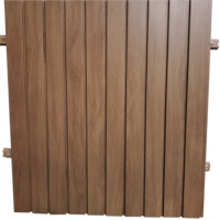 Panel de Techo Deflector de Aluminio Tipo G, Sistema de Techo Lineal de Aluminio, Diseño Decorativo de Techo Falso Metálico Suspendido para Edificios