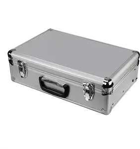 铝盒，带EVA泡沫便携式储物盒，带32个插槽，用于为Retekess TT110无线导游系统充电