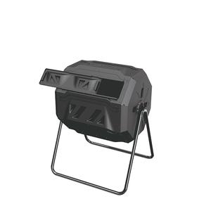 2024 Dış Mekan Bahçe Kompostlama Döner Kompostör 43 Galon Plastik Siyah Bahçe El Çeviricili Kompost Kutusu - Product Image 6