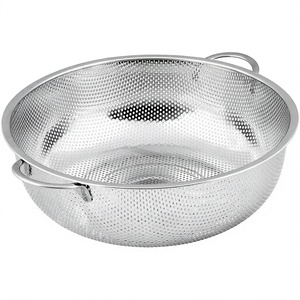 Panier Portable Cuisine Passoire Micro-Perforé En Acier Inoxydable Panier De Vidange Passoire Fruits Légumes Lavage - Product Image 1