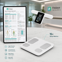 Balance connectée Welland, analyseur de composition corporelle, synchronisation avec l'application, balance familiale
