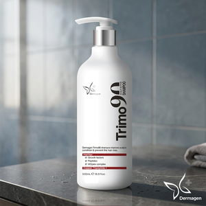 Dermagen Trimo90 Shampoo liquide anti-chute de cheveux, formule avec effets raffermissants pour les soins de la peau, pour femmes, tous types de peau - Product Image 3