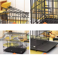 Cage pliable en métal bon marché pour chiens, cage en métal empilable pour petits et grands chiens