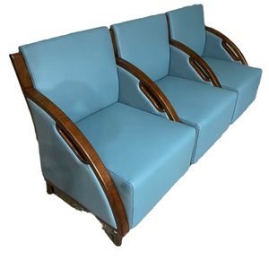 Sofá de espera tapizado de tres plazas Ke Ming con reposabrazos para áreas públicas de hospitales - Product Image 5