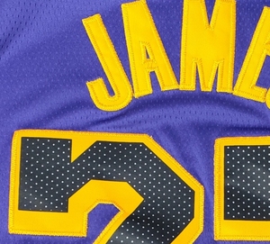 Camiseta Retro Personalizada de Malla 100% Poliéster para Niños con Números de James 23, <span class=keywords><strong>Ja</strong></span> <span class=keywords><strong>Morant</strong></span> 12, Tatum 0, Durant 35, Curry 30, Edwards, Bryant 24 y Doncic 77 - Product Image 4