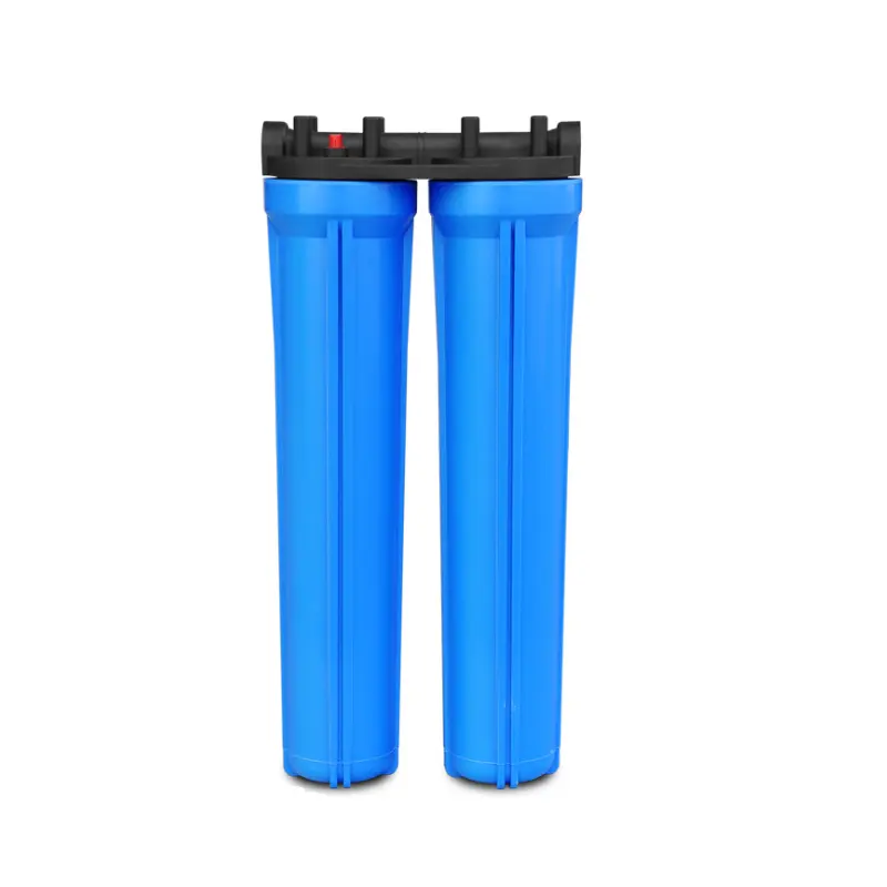 Hoge Stroom 2 Stage Grote Blauwe Pp/Cto/Udf Filterpatroonbehuizing Voor Watervoorfiltratie