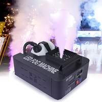 1500W LED Portable Mini scène brouillard et fumée Machine sans fil à distance Upspray brumisateur pour les mariages et les fêtes glace sèche incluse