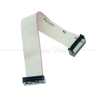 Cable Plano IDC Hembra a Hembra de 16 Pines y Paso de 1.27mm - Gris, Longitud Personalizable para Aplicaciones Electrónicas GPIO de Raspberry Pi