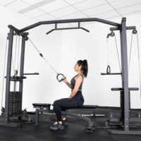 Máquina de Gimnasio Ajustable Unisex Más Vendida, Equipo de Fitness de Acero, Estación de Fuerza, Power Rack, Cable Crossover, Hecho de Hierro y Metal