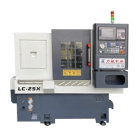 Mesin Bubut CNC Tipe Gang Horizontal Desain Baru Otomatis dengan Satu Spindle, Tempat Kerja Miring, Kontrol PLC FANUC, Bersertifikasi CE