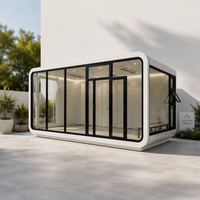 Maison conteneur extérieure personnalisée de 40 pieds, modèle Apple Cabin, avec panneaux sandwich et design moderne en acier, écologique, à vendre