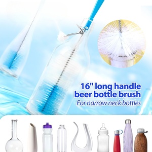 Best-Selling <strong>Hand</strong> Held Cup <strong>Brush</strong> Set-11-Piece High Quality <strong>Brushes</strong> for Baby Bottles Eco-Friendly Metal Design - Product Image 3