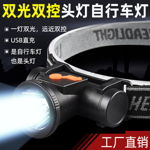 Led Headlamp Rechargeable Battery White Light Outdoor Camping With <b>Dimmer</b> Function - Product Image 3