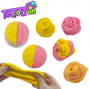 Personalized Dual Color Butter <b>Slime</b> Kit No Mixing Needed Colorful Modeling Clay Educational Sensory Toy for Children - Product Image 1