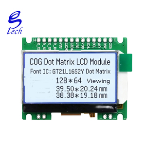 Módulo LCD de matriz de puntos COG de 128*64 con biblioteca de fuentes chinas incorporada GT21L16S2W, interfaz SPI, módulo de pantalla LCM de 3,3 V - Product Image 4