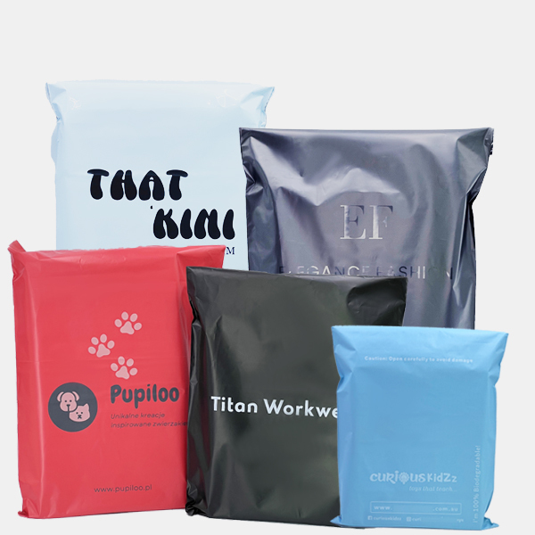 Customize Logo Biodegradable Tear-proof Postage White Courier Shipping Mailer Bag Clothing Tshirt Packaging Mailing Bag