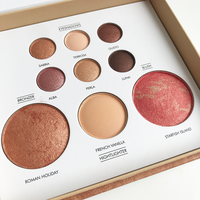 Palette de fards à paupières nude 12 couleurs très vendue, palette de maquillage avec blush, bronzer, illuminateur, palette multi-usages pour les yeux