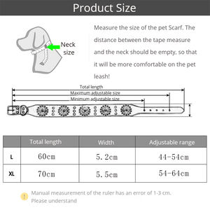 Característica enjoyada <span class=keywords><strong>Collar</strong></span> de perro mascota con pinchos de cuero de vaca duradero con remache - Product Image 2