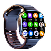 Montre connectée M99 à écran large 4G avec carte SIM, double système Android, caméra rotative, NFC, GPS, étanche, écran AMOLED, mesure de la pression artérielle
